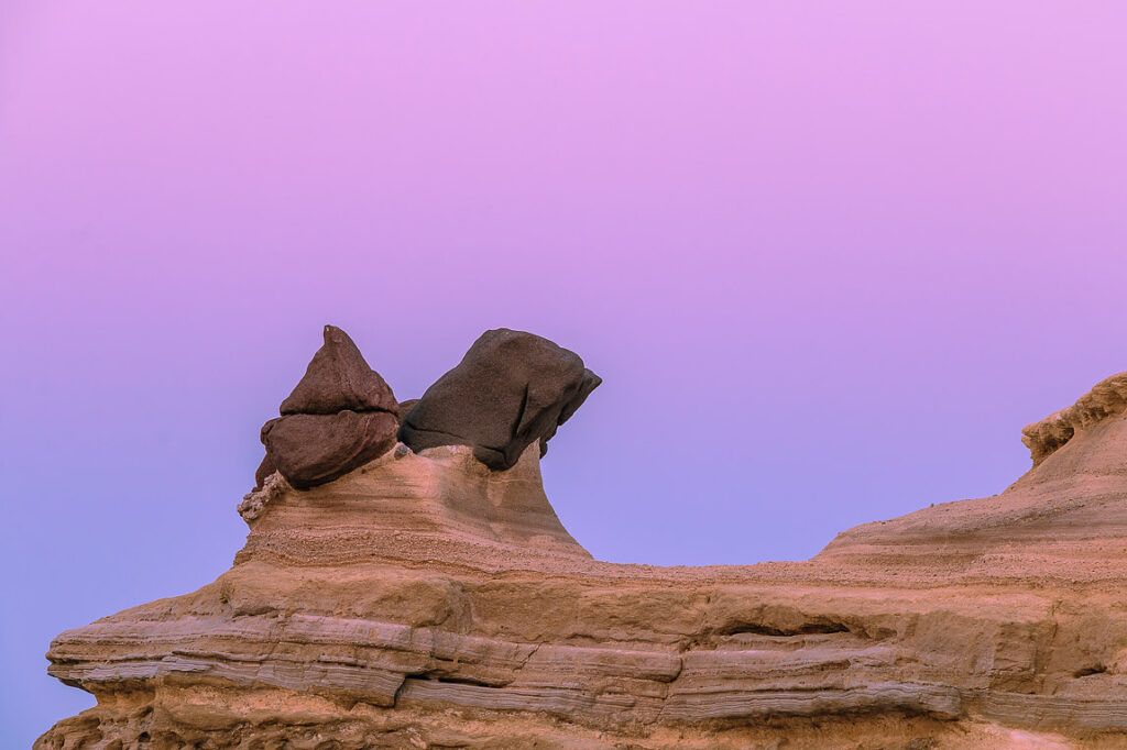 Hoodoos of pollonia, milos island, greece