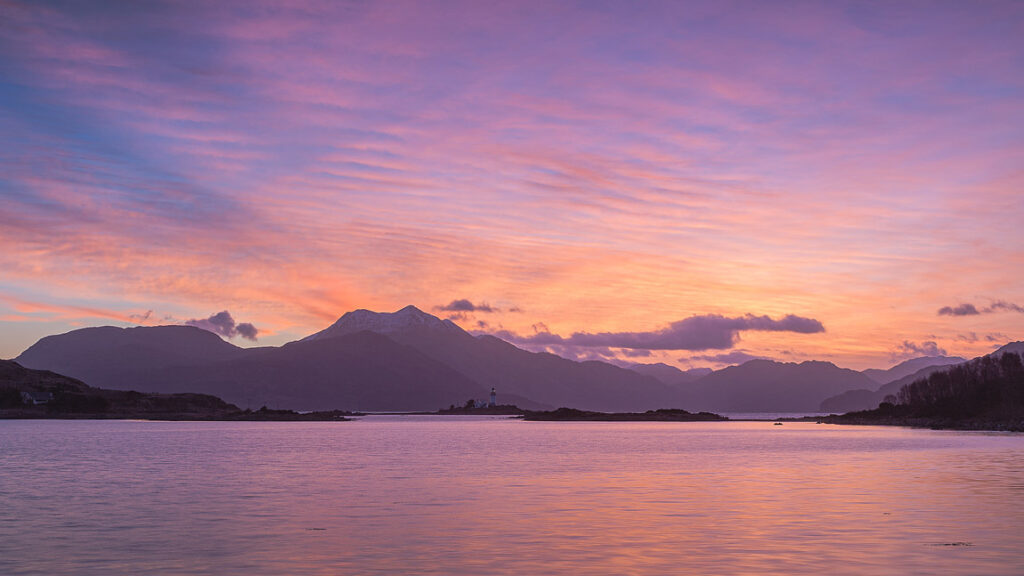 Sound of sleat sunrise, isle of skye, scotland