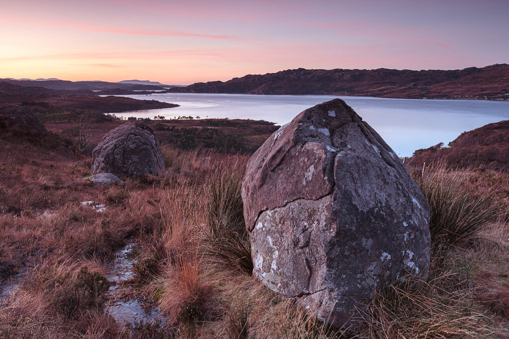 Upper loch torridon sunset, torridon, scotland
