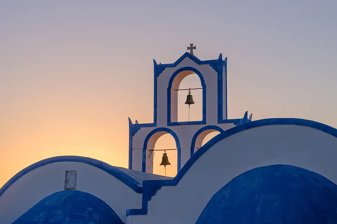 Agia triada, thermi, santorini, greece