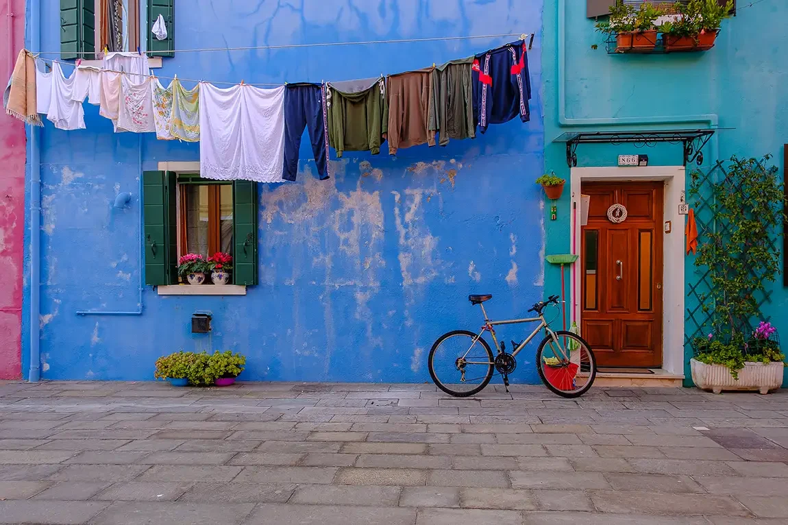 Burano island, venice, italy